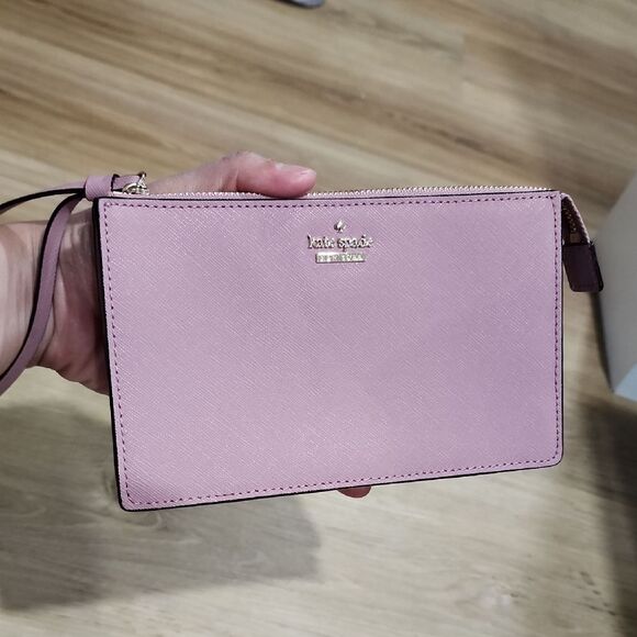 Kate Spade Dusty Peony Wristlet Clutch Feminine Chic Glam Casual Party - Picture 3 of 7